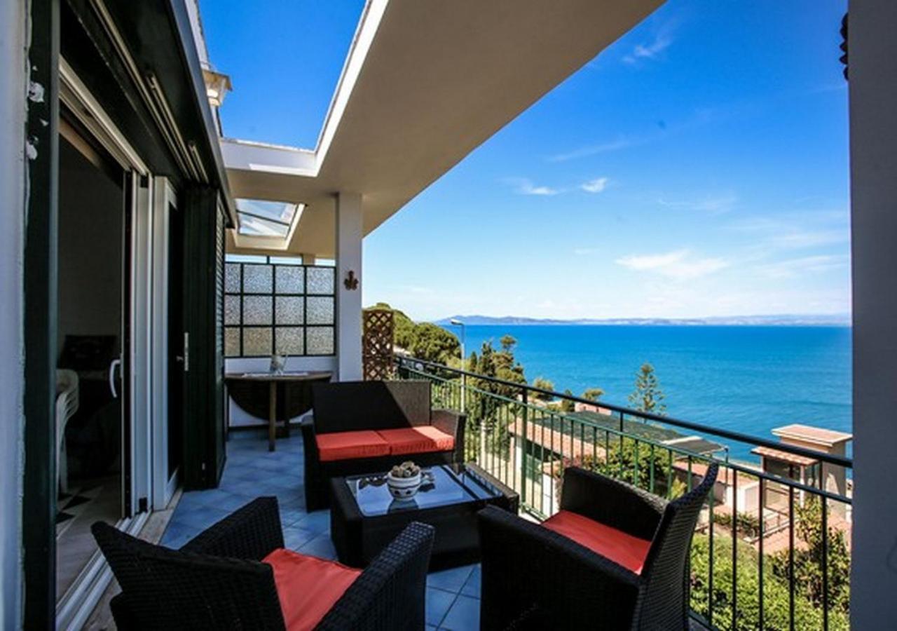 Апартаменты Terrace Sea View Порто Санто Стефано Экстерьер фото